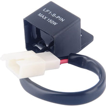 2-Pin LED Electronic Flasher Relay, 12V Indicator Light Flasher Relay Fix for Motorcycle/Bike LED Turn Signal Bulbs Hyper Flash/Rapid Blink Issues