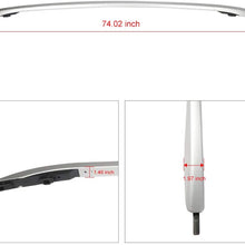 AUTOMUTO Crossbars Side Rails fit for 2013 2014 2015 2016 for Ford Escape Sport Utility 4-Door Aluminum Silver Roof Top Bar Luggage Carrier Top Side Rails