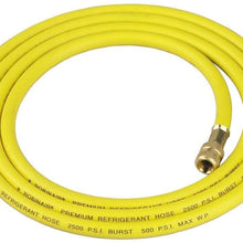 Robinair 31096 1/4" Premium Refrigerant Charging Hose - 96" Long, Yellow, Standard Fittings
