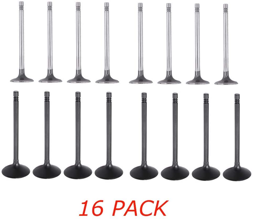 16 x Intake Exhaust Engine Valve for Chevy Cavalier Cobalt HHR Malibu Oldsmobile Alero Pontiac G5 G6 Grand Am Saturn Ion LS1 LW1 Vue Ecotec 2.0L 2.2L 2.4L