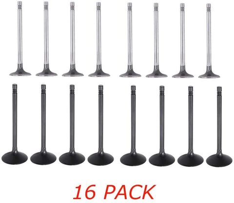 16 x Intake Exhaust Engine Valve for Chevy Cavalier Cobalt HHR Malibu Oldsmobile Alero Pontiac G5 G6 Grand Am Saturn Ion LS1 LW1 Vue Ecotec 2.0L 2.2L 2.4L