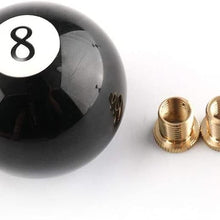 YASUOA Shift Knob Crystal Ball with Real Dandelions Flowers for Manual Vehicles Gear Shifter with 3 Adapters (2.8inch)