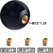 Dewhel Fing Fast Shift Knob 6 Speed Short Throw Shifter M12x1.25 M10x1.5 M10x1.25 M8x1.25 (Black)