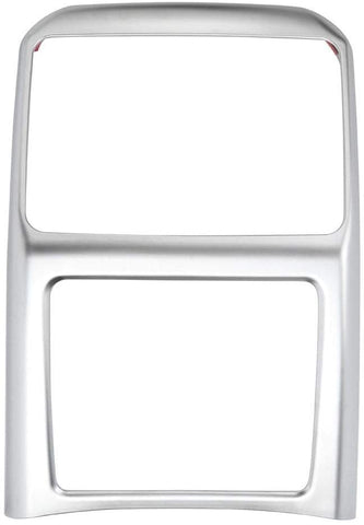 Hlyjoon Car Interior ABS Chrome Rear Row Air Conditioning Vent Frame Cover Trim Car Vent Frame Trim Chrome Frame Trim Fits for Auto Cayenne 2018 2019