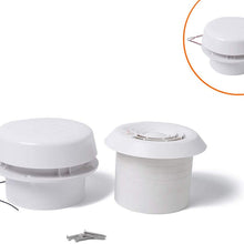 CALIDAKA Exhaust Fan 60CFM ABS Effective sy Install RV Motorhome Ceiling Mount Mute Cooling Caravan 12V Trailer Ventilation of