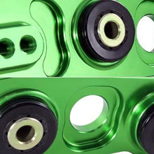 JDM Green Aluminum Rear Lower Control Arms LCA Bushing Compatible with 1996-2000 Honda Civic
