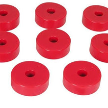 Prothane 1-101 Red Body Mount Bushing Kit for CJ5, CJ7, CJ8, YJ and TJ - 14 Piece