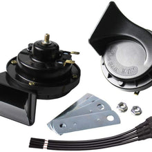 FARBIN Auto Horn for Ford/Chevrolet Cruz/Cadillac/Buick New Lacrosse,12V Car Horn Loud Dual-Tone Electric Snail Horn Kit with 2Pcs Connector Harnesses Cable