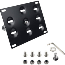 DEWHEL Front Bumper Tow Hook License Plate Mount Bracket Holder Bolt On for 2008-2013 Cadillac CTS Sedan 2010-2014 Cadillac CTS Wagon 2011-2014 Cadillac CTS Coupe
