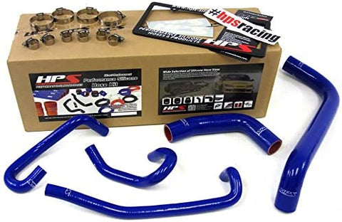 HPS 57-1425-BLUE-1 Blue Silicone Radiator Coolant/Heater Hose Kit