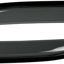 VioGi New 4pcs for 07-13 Chevy/GMC Crew Cab Pickup Dark Smoke Out-Channel/Outside Mount Style Wind Sun Rain Guard Vent Shade Deflector Window Visors