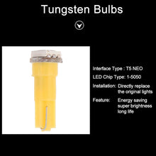 cciyu 10 PCS T5 Yellow 58 70 73 74 Instrument Dashboard Gauge 1SMD 5050 LED Wedge Lamp Bulb Light