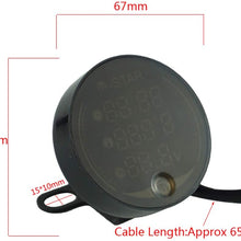 Waterproof Night Vision Motorcycle Meter LED Digital Display Voltmeter Voltage Volt Temperature Gauge Time LED 3 in 1 Cycling retail