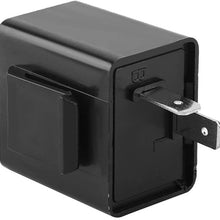 Qiilu Electronic LED Flasher Relay,Adjustable for Turn Signal Light Indicator Blinker