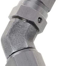 Hermoso Tight an -3 AN3 JIC 45 Degree Stainless Steel PTFE Custom Brake Hose Fitting (Color : Silver) (Silver)