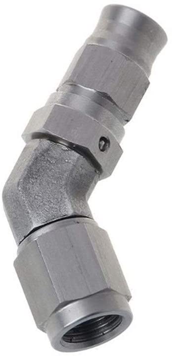 Weiyang Tight an -3 AN3 JIC 45 Degree Stainless Steel PTFE Custom Brake Hose Fitting (Color : Silver) (Silver)