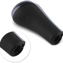 Acouto 6 Speed Car Gear Shift Knob Manual Shifter Knob Fit for BMW E90 E91 E92 X1 X3 X5 (Carbon Fiber Color)