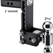 B&W Tow & Stow - Fits 2" Receiver, Dual Ball (2" x 2-5/16"), 7" Drop, 10,000 GTW