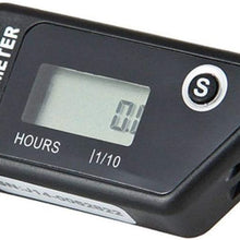 LCD Digital Resettable No Power Required Inductive Waterproof Hour Marine Motorcycle Snowmobile ATV Meter for Fuel Engine