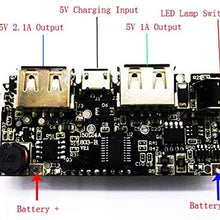 ZEFS--ESD Electronic Module Mobile Power Bank Charger Module Step Up Boost Lithium Battery Charging Board LCD Display Double USB Output 5V 2.1A 1A 3V to 5V