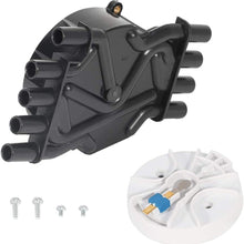 SCITOO Ignition Distributor Cap and Rotor Compatible with 1999-2002 Chev-y Cadillac GMC Savana 5.0L 5.7L for DR474 DR331