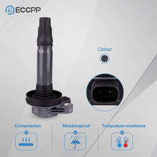 ECCPP Portable Spare Car Ignition Coils Compatible with Ford/Lincoln/Mazda/Mercury 2007-2011 Replacement for UF553 DG520 for Travel, Transportation and Repair (Pack of 6)