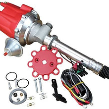 Dragon Fire High Performance Race Series Pro Billet Electronic Ignition Distributor Compatible Replacement For 1962-1974 Chevrolet Chevy Corvette Mechanical Tach Drive Under Shield Oem Fit D8572-DF