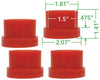 EMPI 16-5137 Urethane Axle Beam Bushing Kit, Outer, for King & Link Pin w/Bearings, 4 pcs.