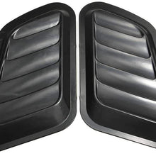 LSJVFK 1 Pair Universal Car Front Bonnet Vents Hood Car Decorative Air Flow Intake Scoop Turbo Bonnet Vent Cover