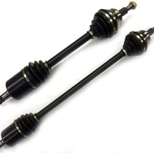 DTA VW22572258 front Left Right Pair - 2 New Axles Fits 2002-2005 VW Beetle 1.8L, 2.0L 6spd Automatic Only; 2006-2010 Beetle 2.5L Automatic Only. Plug-in Type