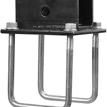 Quick Products QPERBAB Economy RV Bumper Receiver Adapter for Bike Rack, Cargo Carrier, etc. - Fits 4" Square Bumpers