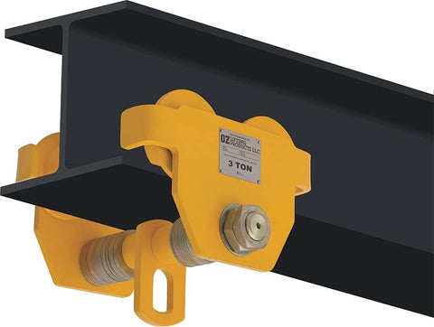 OZ Lifting OZ3PBT Push Beam Trolley 3 Ton Cap.