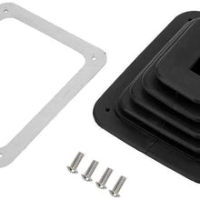 Shifter Dust Cover, Rubber Shifter Boot Gear Panel Dust Cover 5 5/8in x 6 3/4in Manual Automatic 350