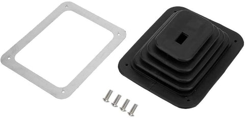 Shifter Dust Cover, Rubber Shifter Boot Gear Panel Dust Cover 5 5/8in x 6 3/4in Manual Automatic 350
