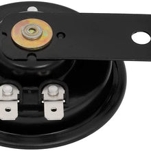 FEIPARTS Motorcycle Electric Horn 12V 105DB Round Horn Speaker with Bracket for Car Motorcycle Truck ATV Bike
