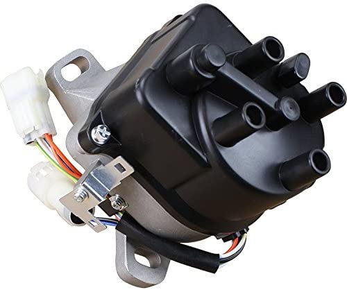 AIP Electronics Complete Premium Electronic Ignition Distributor Compatible Replacement For 1988-1991 Acura Integra Honda Civic 1.6L 1st Generation JDM ZC OBDO Oem Fit DTD03