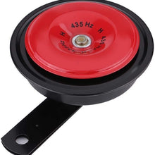 Enrilior 12v Horn,12V 110dB 435HZ Motorcycle Car Loud Electric Snail Horn Loudspeaker Waterproof Metal