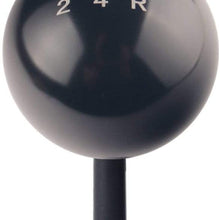 DEWHEL Round Ball Billet M12x1.25 5 Speed Short Throw Shifter Shift Knob MT Manual Gearbox Screw On Titanium