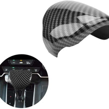 JINZHAO Sport Style Carbon Fiber Print Auto Gear Shift Knob Cover Trim for Honda CR-V 2017 2018 2019 2020 Accessories (Carbon Fiber Pattern)