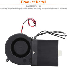 Keenso Portable Car Heater, Fast Heating Defroster Defogger 12V Auto Ceramic Heater Cooling Fan 2-Outlet