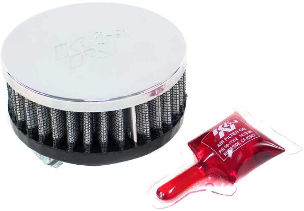 K&N Universal Clamp-On Filter: High Performance, Premium, Washable, Replacement Engine Filter: Flange Diameter: 1.5625 In, Filter Height: 1.5 In, Flange Length: 0.625 In, Shape: Round, RC-0170