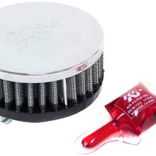 K&N Universal Clamp-On Filter: High Performance, Premium, Washable, Replacement Engine Filter: Flange Diameter: 1.5625 In, Filter Height: 1.5 In, Flange Length: 0.625 In, Shape: Round, RC-0170