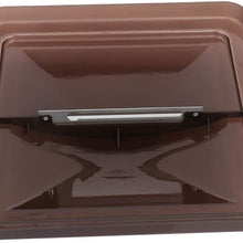 AUTOMUTO Smoked VL200-S Universal Trailer, Camper Roof Vent Lid Cover RV, Motorhome Vent Cover 14 x 14