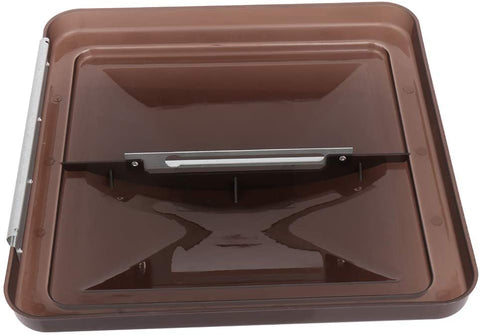 Liftstrut Roof Vent Cover fit for RV Trailer Camper Motorhome VL200-S Smoked 14 x 14 Vent Lid kit 1 pac Easy Install Fresh Air Rain Vent Lid Ventilation