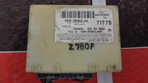 REUSED PARTS Chassis ECM Theft-Locking Theft ID F87F-15K602-AA Fits 98-03 Escort 15497