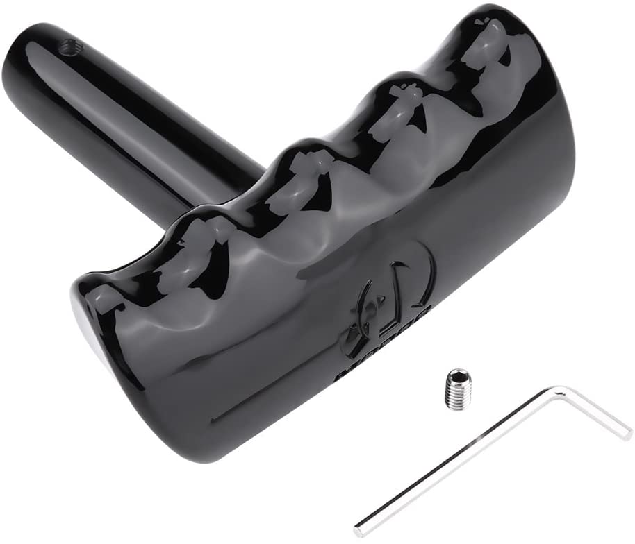 Acouto T-Handle Shape Car Gear Shift Lever Knob Shifter for Jeep Dodge Charger Challenger (Black)
