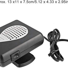 Qiilu Car Heater Fan,Car Portable Heater Fan Windscreen Demister Ventilation Defroster ABS DC12V Car Auto Heating Fan