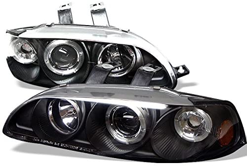 Spyder Auto 5010841 LED Halo Projector Headlights Black/Clear
