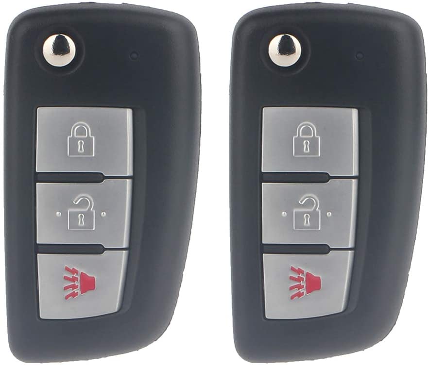 AUTOMUTO 3 Buttons Keyless Key Fob Remote Control Car key Transmitter 2X Replacement fit for Nissan Rogue 14-18 ADP12548301S