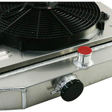 OzCoolingParts 4 Row Core All Aluminum Radiator + 2 x 10" Fan w/Shroud Kit for 1955-1957 1956 Chevry Bel Air/Del Ray/Nomad/210/150 V8, V8 Engine